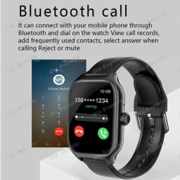 2026 New Smart Watch Bluetooth Call Message Reminder 24 Hour Health Monitoring Smart Watch Gift for Men and Women Ht22