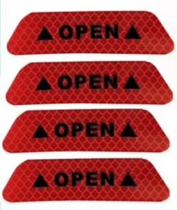 4Pcs/Set Car sticker Door Safety Warning Reflective Stickers Reflective Strip Warning Luminous Universal Accessories
