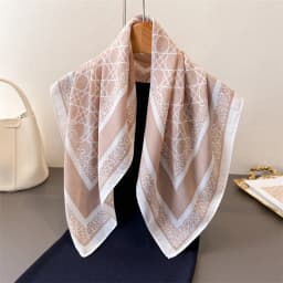 2026 New Red Cotton Linen Scarf Women's Small Square Fashion Neck Protection Versatile Gift for Mom Head Scarf
