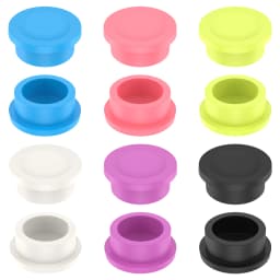 3ML Glass Vials Protective Vial Caps Leakproof Reusable Silicone Protective Cap For Insulin Bottles Eyeshadow Cream Container