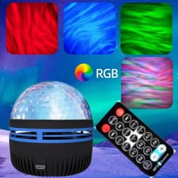Magical USB LED Starry Sky Light Projector Night Lights Room Decoration Christmas Remote Control 7-Color Pattern LED Star Lamp