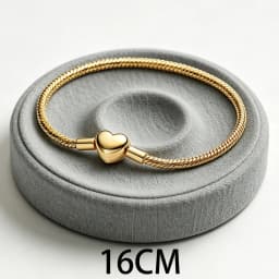 2026 New 925 Silver Women's Logo Heart Shaped Snake Chain Tennis Adjustable Bracelet Display Tool DIY Exquisite Charm Jewelry