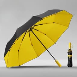 125CM Triple Fold Double Layer Double Keel Super Large Men Umbrella Sunscreen Extra Folding Rain Umbrella for Outdoor Daily