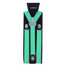 Solid Color Elastic Leather Suspenders Clip-on Buckle Men Straps Adjustable Elastic Y-Back Braces For Wedding Suit Accessories