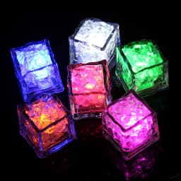 LED Ice Light Glowing Ice Cubes Touch Sensitive Lights Bar Atmosphere Light Lighting In Water For Juice Wine Drinking Glass