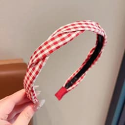 1PC Assorted Color Plaid Headbands, Twisted Pattern, Cute Hair Accessories for Women, Trendy Daily & Party Hair Decor