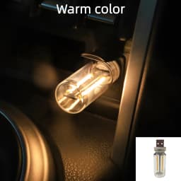 Halloween DecorAITHEA Led Glass Light Usb Night Light Bulb Touch Dimming Usb Night Light For Car Interior Bedroom Home Decor