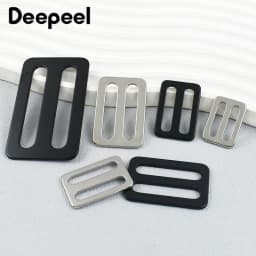 2/5Pcs Deepeel 15-38mm Stainless Steel Bag Strap Buckles Tri-Glide Backpack Belt Adjust Slider Pet Collar Ring Clasp Accessories
