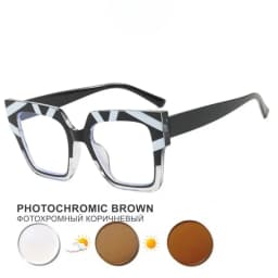 Color Matching Large Frame Cat's Eye Anti-Blue Light Myopia Glasses Frame Fashion Cool Plain Glasses -25~-600