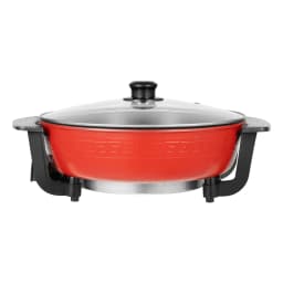 Electric Hot Pot with Divider 220V Chinese Hot Pot Shabu Pot Non-Stick Electric Cooker 1360W Family Meals & Socia
