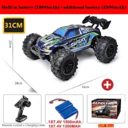 50 or 80KM/H Rc Cars 1/16 Off Drift Road 4WD with LED 2.4G Waterproof Remote Control Monster Truck for Adults and Kids Toy Gift