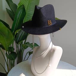 Canotier Hat Flat Top Fedora Women's Autumn and Winter Vacation Diamond Striped Sun Hat Women's Fedora sombreros para mujer