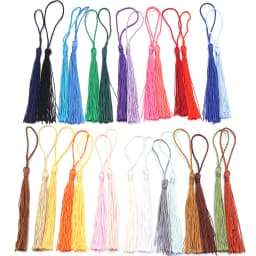 30pcs 13cm Hanging Rope Polyester Tassel Fringe Soft Flossy Tassel For DIY Bookmark Keychain Pendants Jewelry Making Accessories