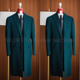 Simple Classic England Style Cotton Overcoat Men Thick Custom Made Single Breasted Pocket Coat Casual Winter Warm Jacket