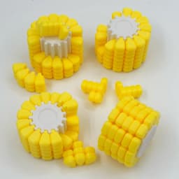 3D Printed Corn Fun Magic Cube Tetris Jigsaw Puzzle Toys Creative Stress Relief Unlock Brain Burning Teaser Desktop Novelty Gift