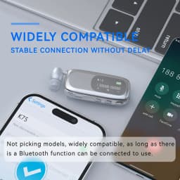 V5.4 Bluetooth Wireless in-ear ultra-long life Loud Noise Lavalier digital display noise reduction single-ear cord Headset