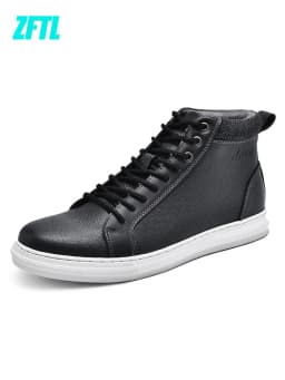 ZFTL Men's Ankle Boots Basic Boots Man Ankle Boots Genuine Leather Big sizeNew 2025 Casual Lace up Booties Cowhide