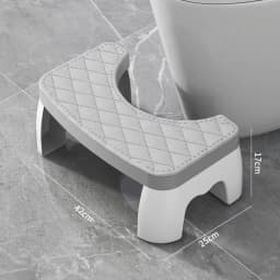 Waterproof Toilet Squat Stool, Non-Slip Foot Stool for Pregnant Women, Kids, Adults & Elderly