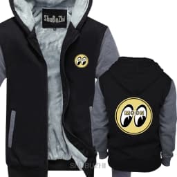 Men's Mooneyes Moon Equipped Classic Logo men thick hoodies Black casual TM066B Fashion Classic Unique gift man hoody sbz6125