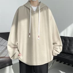 New Spring Autumn Men's Hooded Hoodies Solid Loose Casual Sweatshirts Man Streetwear Pullover Male Hoodie Outwear Plus Size 5XL