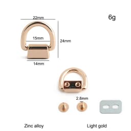 10/50/100PCS Metal Bag Side Hanger Square Ring For Handbag Strap Side Carabiner Clip Hook Chain Connector Buckle Accessories