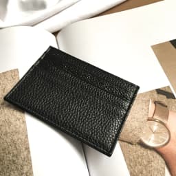 Custom Letter Genuine Leather Card Holder Personalized Initial Slim Wallet Monogram Name Purse Card Case DIY Wedding Gift