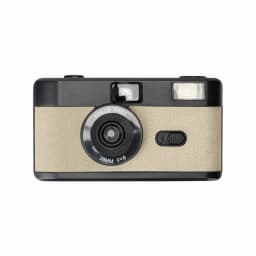 Vintage Retro 35mm Reusable Film Camera Fixed Focus Lens Manual Film Winding and Rewinding Built-in Flash Non Disposable Camera