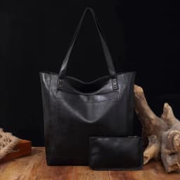 Women Bags Soft Handbag Purse Shoulder Bag with Pockets Retro Waxed Leather Large Capacity Fashion Tote Bag Commuter Bag Purse