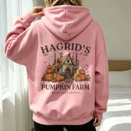 Hagrids Pumpkin Farm Magically Grown Graphic Print Men's Women's Sweatshirt Vintage Hallowmas Winter Casual Streetwear Hoodies