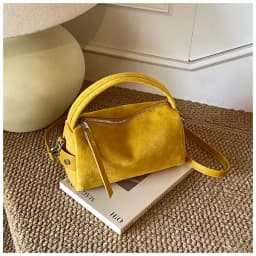 Luxury Mini Size Shoulder Bag Frosted Surface PU Leather Pillow Bag Matte Suede Women's Handbag Daily Use