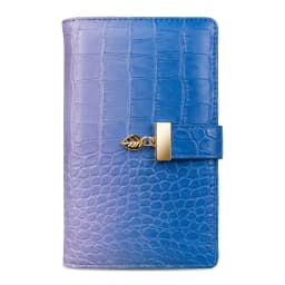 RFID Blocking Gradient Crocodile PU Passport Cover Women Travel Wallet Multi Card Slots Ticket Organizer Anti Theft Doc Holder