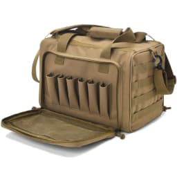 Gun Range Storage Bag Molle System Outdoor Hunting Accessory Nylon Gun Tactical Case Bags Pistol Tool Shoulder Pack Sniper Black