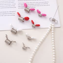 1Pc Stringing Bead Stoppers Spring End Fasteners Nickel Plating On Steel Small Stoppers Bracelet Tool Jewelry Making Supplies