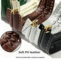 1PC Leather Covered Purse Frame Aluminum Bag Clasp Frame DIY Handbag Making Sewing Craft Replacement Handle Hardware Accessory