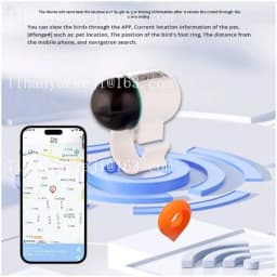 Waterproof mini real-time pigeonGps Hot Sale Electronic Bird locator Gps Pigeon locator Foot Ring for Pigeon Racing Training