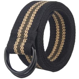 Double loop buckle canvas belt for men and women, youth canvas belt for women, Korean version, minimalist denim belt