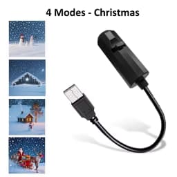 Car Starry Sky Projector Lamp USB Powered Night Light With Galaxy Christmas Film Flexible Neck Auto Ceiling Romantic Lighting