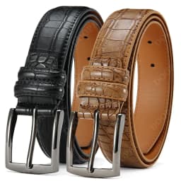 Men Top Quality PU Luxury Leather Waist Strap Black Male Automatic Buckle Jeans Belts for Men