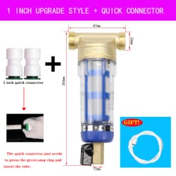 1/2' 3/4' 1' Pre-Filter Stainless Steel Brass Front-Mounted Filter Household Central 40-Micron Water Purification Element