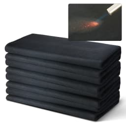 SucceBuy Carbon Felt Welding Blanket 4 Pack Heat Resistant Welding Blanket Set Cuttable Carbon Fiber Fire Retardant Welding Pad