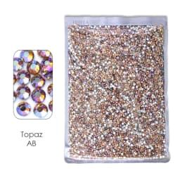 Bulk Wholesale AB Colours Big Package Non Hot Fix Rhinestone ss16 ss20 ss30 Flat Back Crystals Strass Stone For Nail Wedding