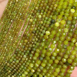 2 3 4MM Faceted Stone Beads Natural Apatite Agate Jade Amethyst Tourmaline Round Spacer Beads for Jewelry Making Diy Bracelet