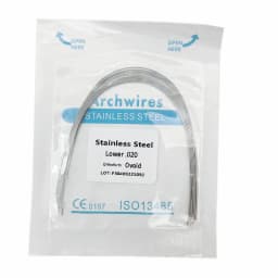 10pcs/pack Dental Orthodontic Stainless Steel Round/Rectangular Wire Ovoid Form Dentist Material Dental Arch Wire