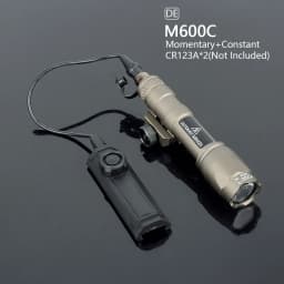 Tactical Surefir M600 M300 Airsoft Powerful Flashlight Dual Pressure Switch AR15 20mm Rail Hunting LED White Lamp Scout Lights