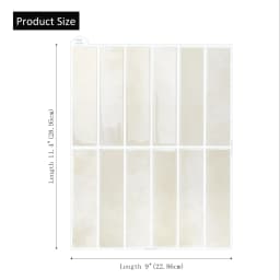 5/10sheets Removable Beige Tile Stickers, No-Glue Peel & Stick Waterproof Decals for Rental Kitchen Bathroom