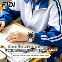 Unisex Student Quartz Watch Silicone Strap Large Number Dial Waterproof Sports Wristwatch for Teen Boys Girls School Daily Wear