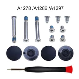 Laptop bottom cover case screws rubber feet tool For Macbook Air Pro A1278 A1286 A1297 A1398 A1425 A1502 A1369 A1370 A1465 A1466