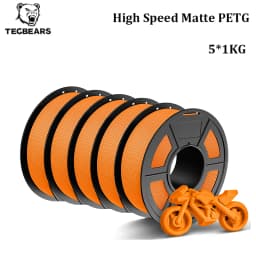 TECBEARS High Speed Matte PETG 3D Filament 1.75mm PETG Multi Color Combination Set FDM 3D Printer Materials DIY Gift 1KG/1Roll