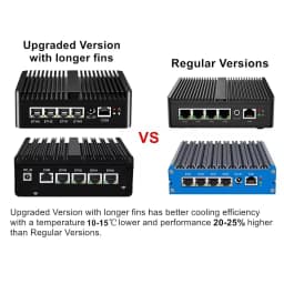 12th Gen Intel N150 7305 Fanless Firewall Computer 4x 2.5G LAN N5105 J6412 J5005 Barebone Mini PC OPNsense pfSense Home Server
