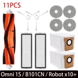 For xiaomi x10 plus accessories Mijia Omni 1S B101CN Robot Vacuum Main Side Brush Filter Mop Dreame L10s Ultra / S10 Pro Parts